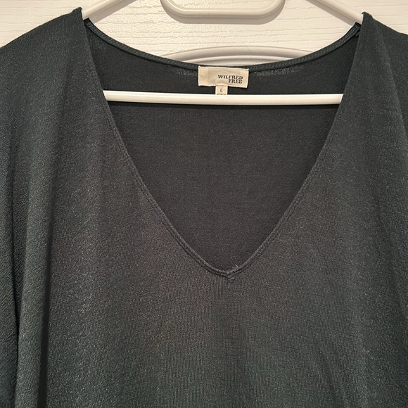 Aritzia dark green long sleeve dress - Picture 4 of 6